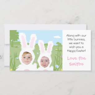 Festiva Conejo de Pascua - Tarjeta fotográfica