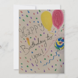 Festiva Confetti feliz cumpleaños para ti tarjeta de vacac