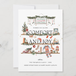 Festiva Confort y alegría | Tarjeta de vacaciones fotográf