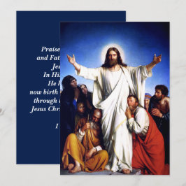 Festiva Consolador. Tarjeta religiosa Bella Artes Easter