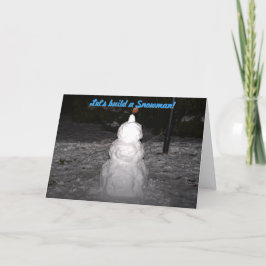 Festiva Construyamos una tarjeta de Navidades de Snowman
