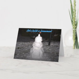 Festiva Construyamos una tarjeta de Navidades de Snowman