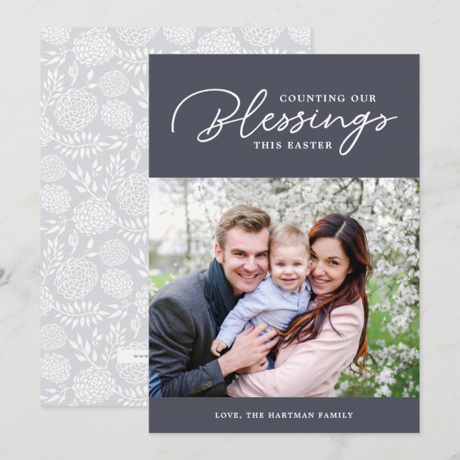 Festiva Contando nuestras bendiciones | Tarjeta fotográfic (Anverso / Reverso)