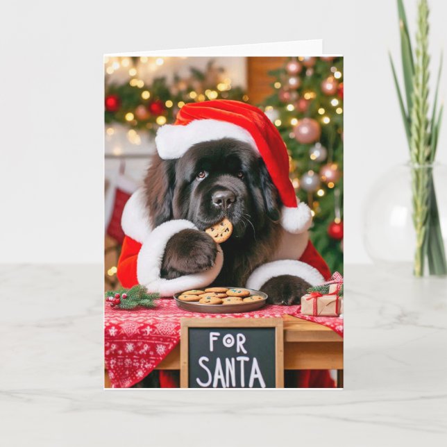 Festiva Cookies de la tarjeta navideña de 5" x 7" plegada (Anverso)