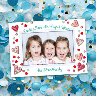 Festiva Cookies en la tarjeta de Día de San Valentín Candy