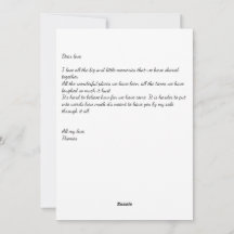 Corazón enamorado: Escribe tu carta - Tarjeta del 