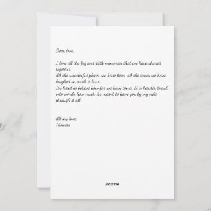 Festiva Corazón enamorado: Escribe tu carta - Tarjeta del