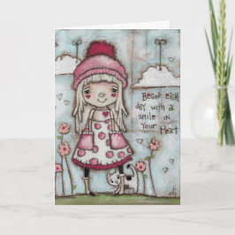 Festiva Corazón feliz - Tarjeta Día de San Valentín