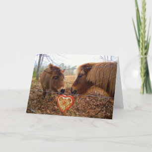 Festiva Corazón miniatura de la tarjeta del día de San