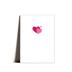 Festiva Corazón mínimo dulce dulce tarjeta de San Valentín