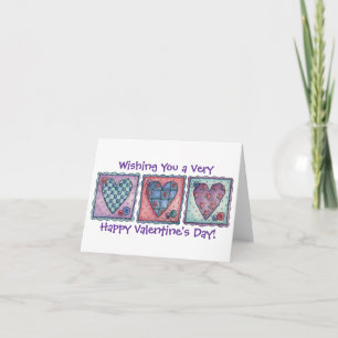 Festiva Corazones con título - Tarjeta de San Valentín