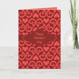 Festiva Corazones desplazadas Diseñan tarjeta de San Valen