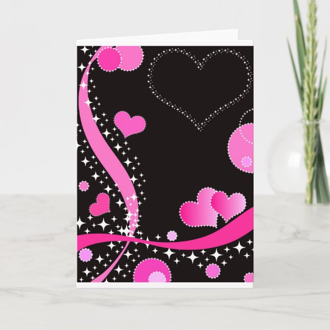 Festiva Corazones enrrollados - tarjeta (Anverso)