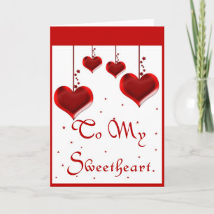 Festiva Corazones Y Estrellas Para Mi Querida Tarjeta De S