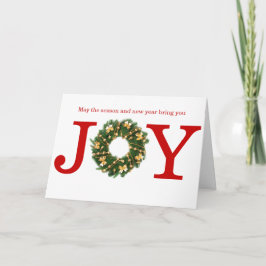 Festiva Corona de alegría - Tarjeta de felicitación