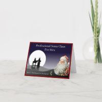 Correo de tarjeta de visita de Santa Claus