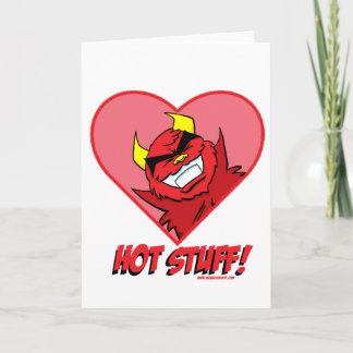 Festiva ¡Cosas calientes! Tarjeta día de San Valentín