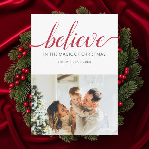 Festiva Cree que los Navidades escriben la foto tarjeta de