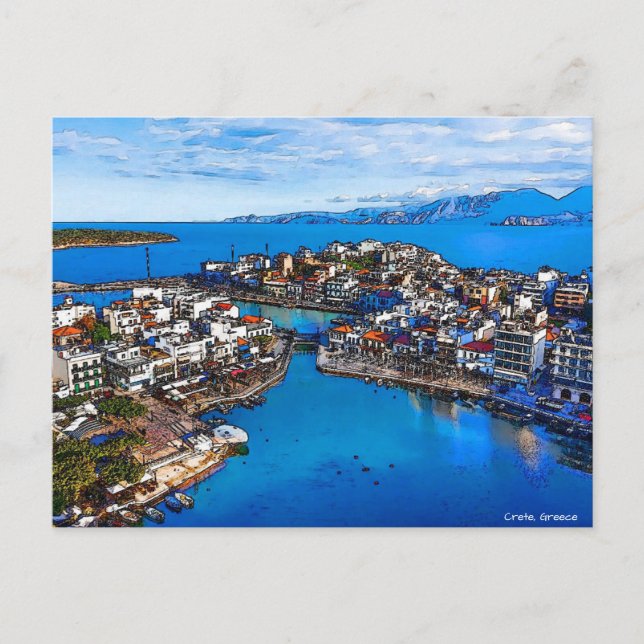 Festiva Creta, postal de Grecia (Anverso)