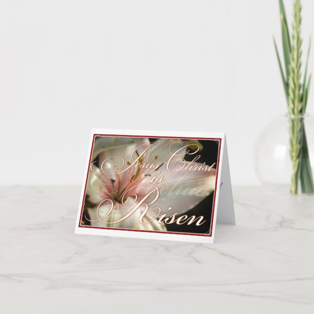 Festiva Cristo es la tarjeta de Pascua de Risen (Anverso)