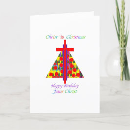 FESTIVA CRISTO ES TARJETA DE FELICITACIÓN NAVIDEÑA