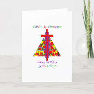 FESTIVA CRISTO ES TARJETA DE FELICITACIÓN NAVIDEÑA