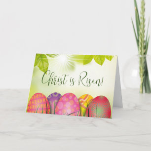 Festiva ¡Cristo ha resucitado! Tarjeta de Pascua
