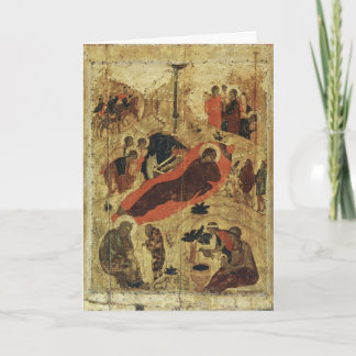 Festiva Cristo nace Tarjeta de Navidades Rusos