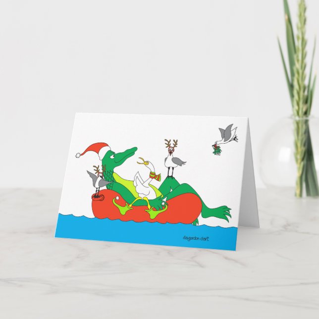 Festiva Cruzando la tarjeta de vacaciones de temporada (Anverso)