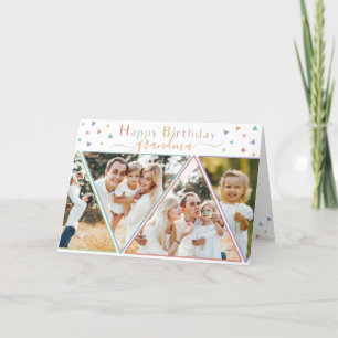 Festiva Cualquier tarjeta de cumpleaños de fotos de edad -