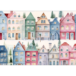 Festiva Cualquier tarjeta de vacaciones de color de agua d