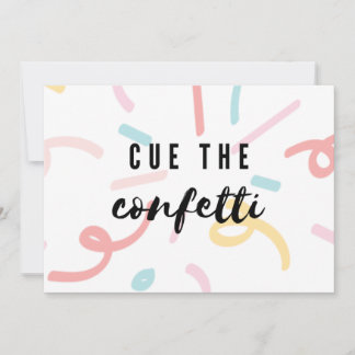 Festiva CUE LA CONFETTI | Tarjeta de felicitación de Año N