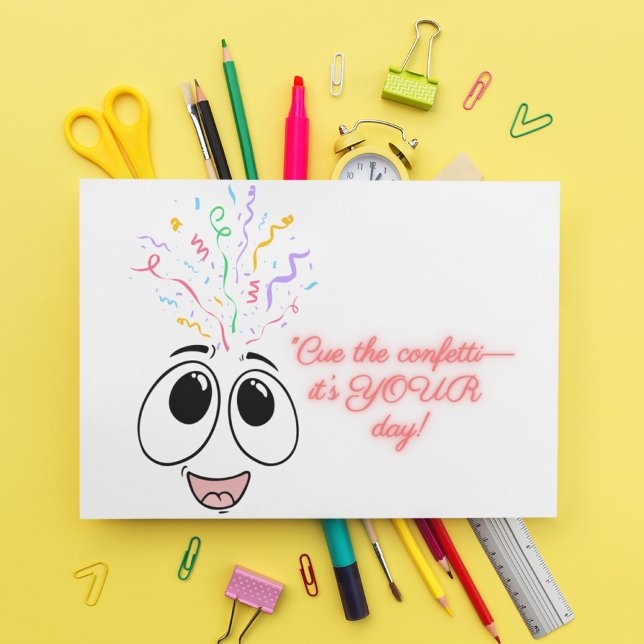 Festiva Cuelga el confeti en la tarjeta de cumpleaños de l (Subido por el creador)