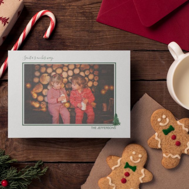 Festiva Cuidada acuarela Evergreen y tarjeta de vacaciones (Subido por el creador)