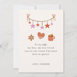 Festiva Cuidada tarjeta personalizada de Navidades de espo