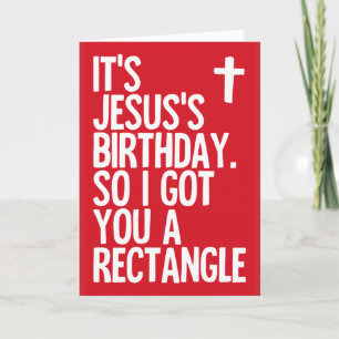 Festiva Cumpleaños de Jesús - tarjeta de Navidades diverti
