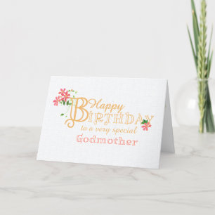 Festiva Cumpleaños de la abuela con tarjeta de flores de C