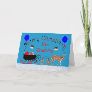 Festiva Cumpleaños de los Navidades, tarjeta de felicitaci