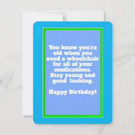 Festiva Cumpleaños divertida, 4.25" x 5.5", Papel: Tarjeta