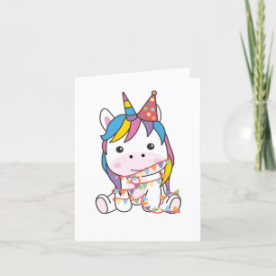Festiva Cumpleaños Unicornio Para Niños Tarjeta De Fiesta 