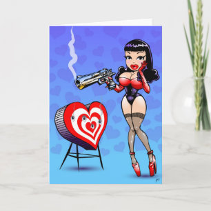 Festiva Cupid del asesino de la tarjeta del día de San