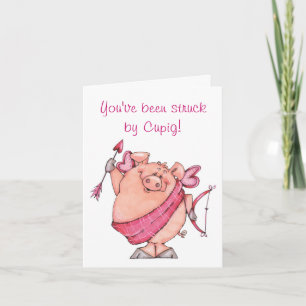Festiva Cupig - tarjeta de la tarjeta del día de San