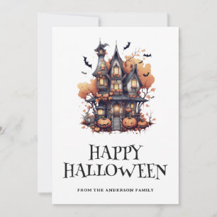 Festiva Cuta baratija la tarjeta de Halloween de Bats Bats