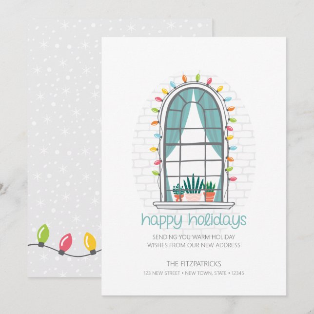 Festiva Cuta hemos cambiado la nueva tarjeta de vacaciones (Anverso / Reverso)