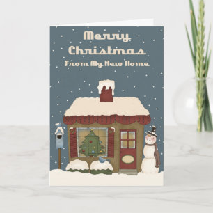 Festiva Cuta Prim Home Mi nueva tarjeta de Navidades para 