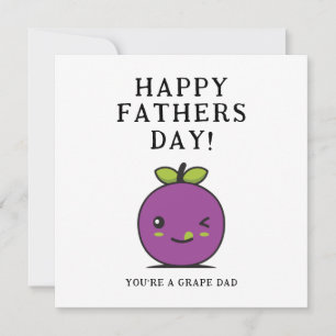 Festiva Cute Fathers Day Card   Tu tarjeta de papá de uva