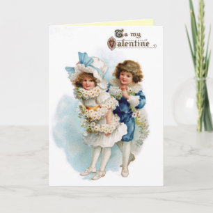 Festiva Cute tarjeta de San Valentín victoriana