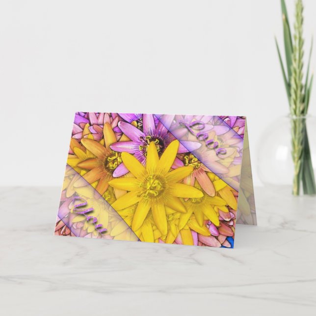 Festiva Daisies - Amo tarjeta (Anverso)