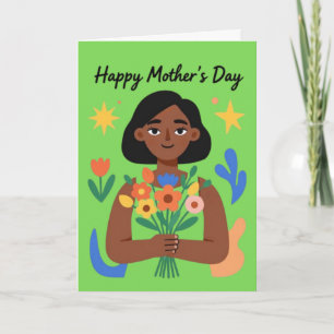 Festiva Dale Flores Tarjeta del Día de la Madre