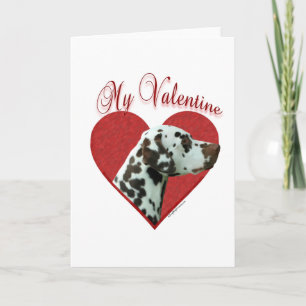 Festiva Dalmatian del hígado mi tarjeta del día de San